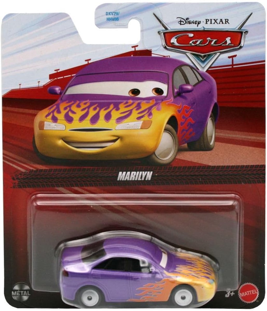 Disney Cars auto voertuig Marilyn - afmeting 7 cm schaal 1:55