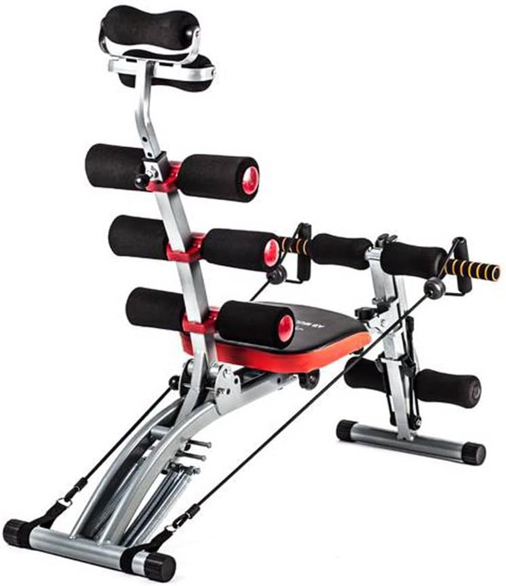 SnelShoppen - TechFit Multi Crunch Totale Trainer, 6-in-1 Kern Crucher voor Spiertraining Buik, Taille, Rug, Schouders en Benen - Sport Machine voor T