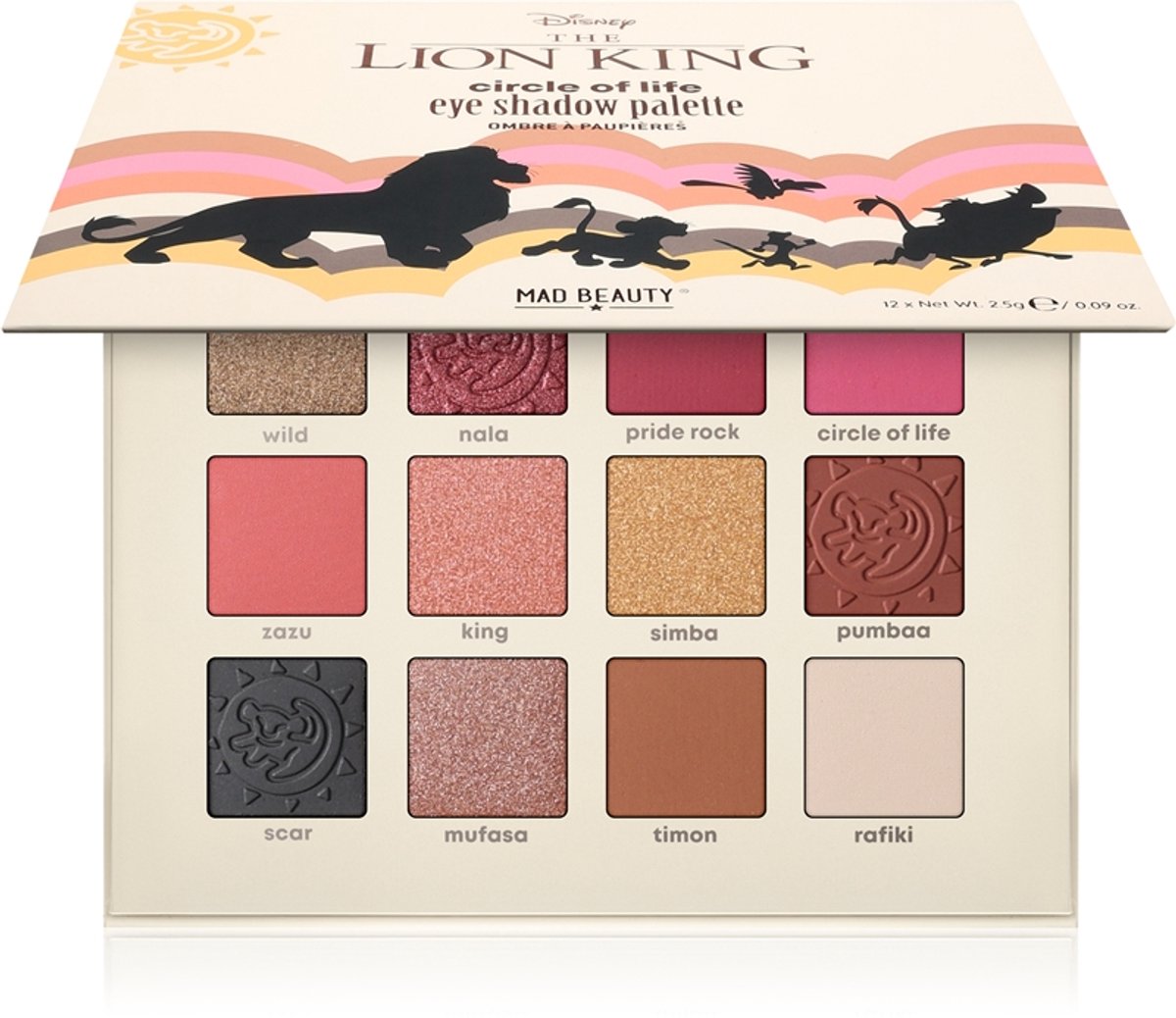 Mad Beauty X Disney - Lion King Oogschaduwpalet