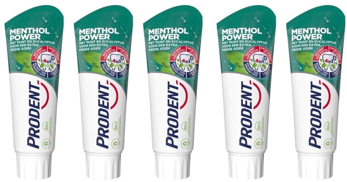 Prodent Tandpasta Menthol Power - Voordeelverpakking 5 x 75 ml