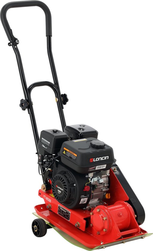 YATO YT-90300 Professionele Benzine Trilplaat - 11 kN - 6,5 PK Loncin G200F Motor - Diepte tot 25 cm - Inclusief Transportwielen & Rubberen Mat - Compact & Lichtgewicht 56 kg van Yato — afbeelding 5
