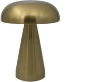 Luxus Europe - Tafellamp Touch Sofia Goud - Draadloze LED Tafellamp Binnen - USB-C Oplaadbaar - Touchbediening - Dimbaar - 3 Lichtkleuren