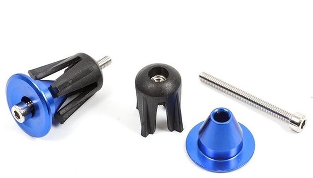Fietsstuureindkappen Aluminium - 2 x Stuurdoppen - Stuurstop - Universeel - Duurzaam - Diameter 21,6 mm - Stuurdop