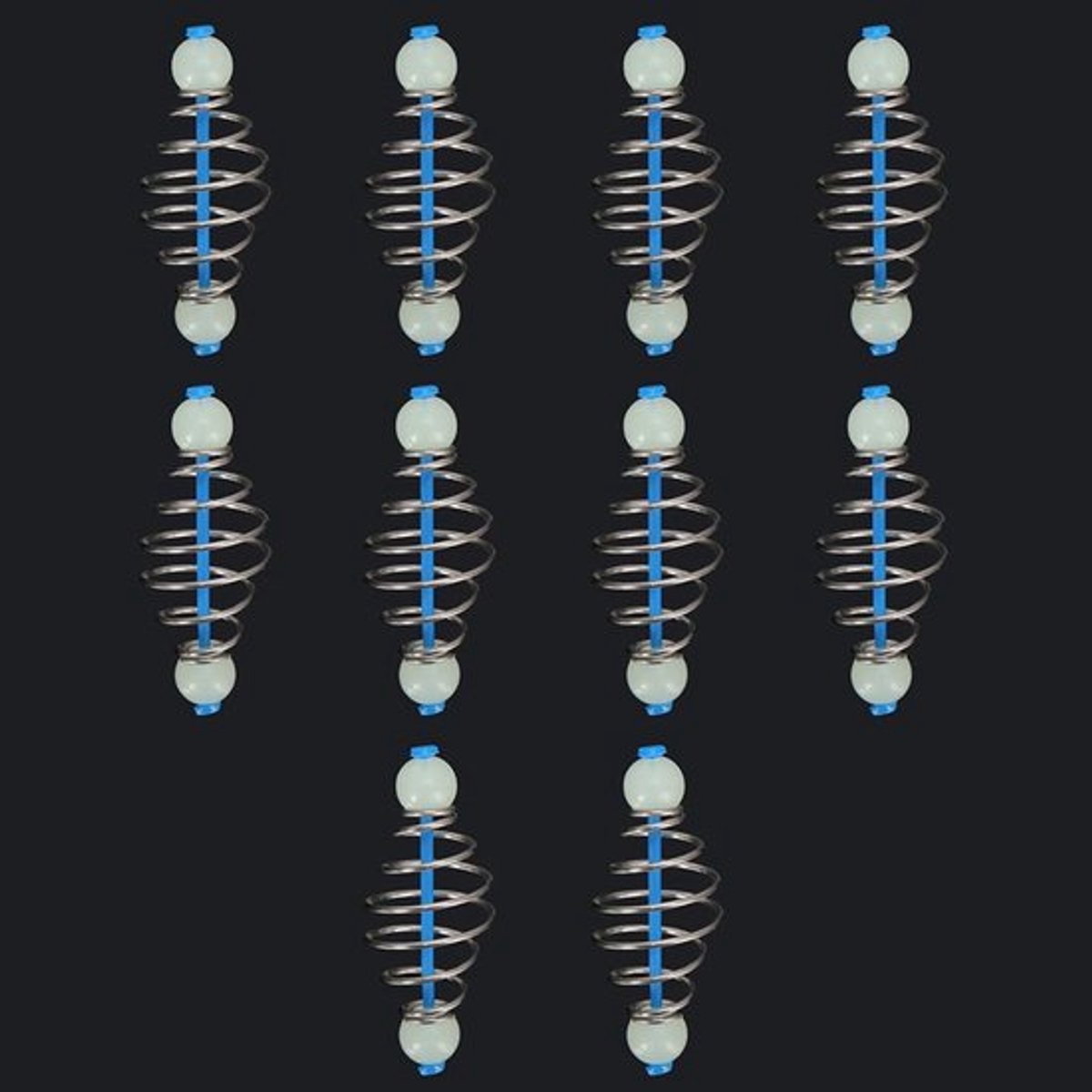 Visvoer - Vissenvoer met Luminous Bead - Korfvoeder - Roestvrij Staal - Duurzaam - Eenvoudig in Gebruik - Voerbak