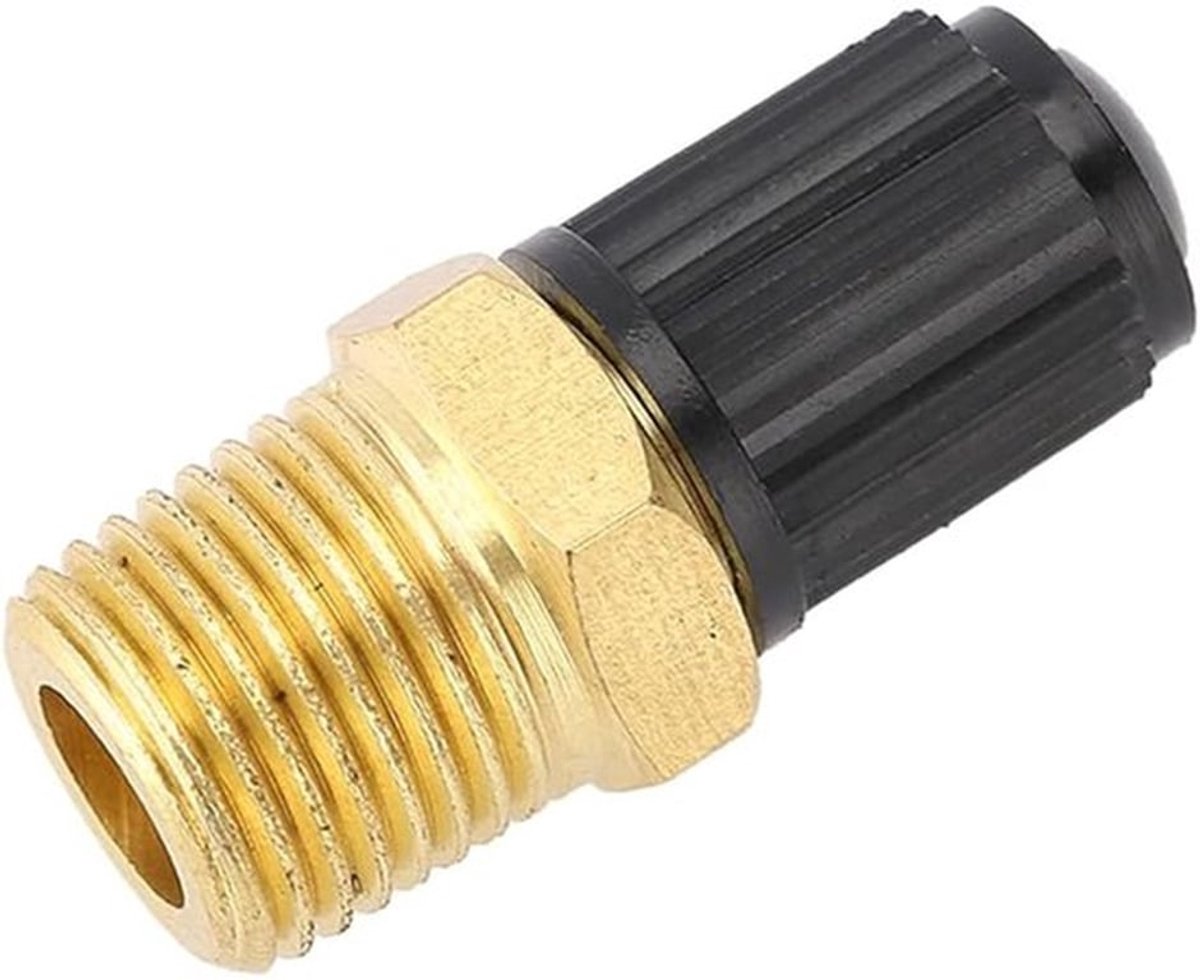 Messing luchtcompressor - Bandenventiel adapter - Duurzaam materiaal - 1/4 inch NPT-schroefdraad - Persluchtventiel - Geschikt voor lucht...