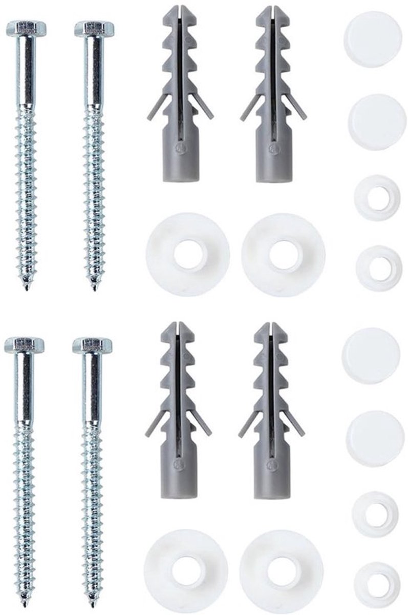 Toiletzitting Fittingen Set - Universele Toilet Bidet - Robuuste Bevestigingsset - 10 x 10 x 5 cm - Inclusief Ankerbouten en Schroeven -...