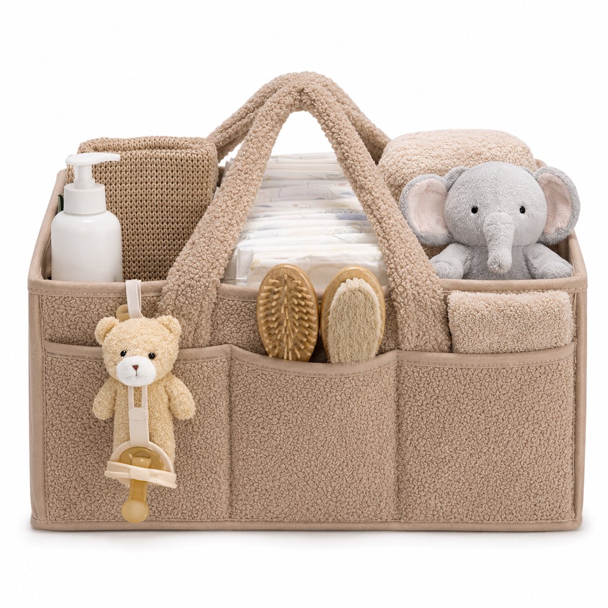 Vavida - Commodemandje - Roest - Teddy - 40 x 26 x 17 cm - Babykamer - Baby - Commode - Mandje – foto 5