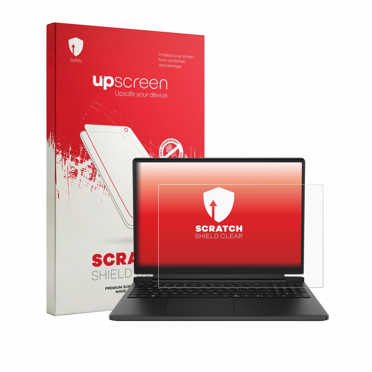 upscreen - Screenprotector voor Dell Alienware 15 DA15260 - Folie Beschermfolie transparant