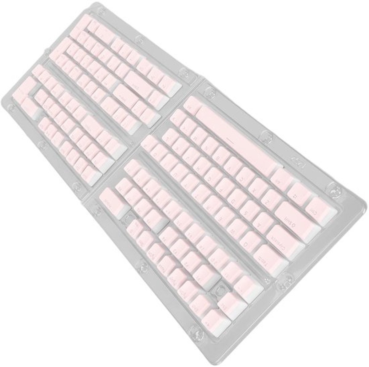Keycaps Pudding Translucent - OEM Hoogte - Twee Kleur - Slijtvast - Ergonomisch - Duurzaam PBT Materiaal - Toetsenbordcaps