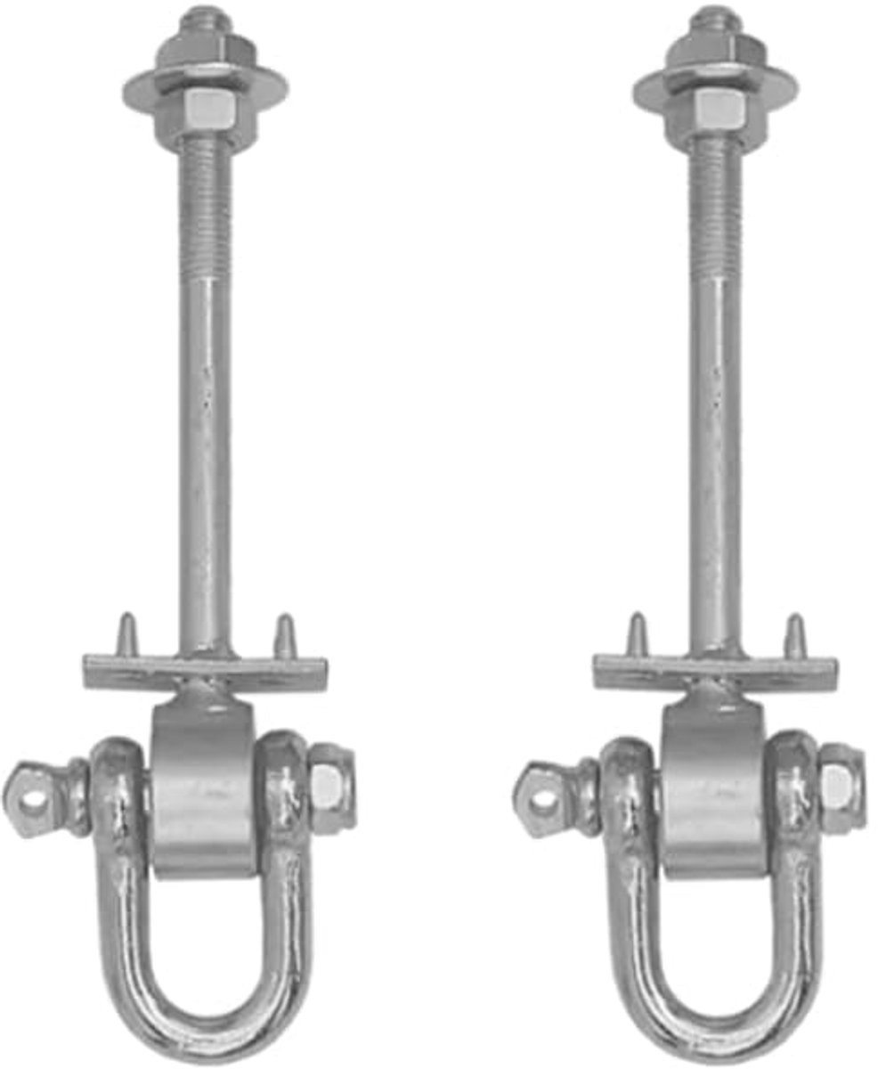 SnelShoppen - M12 x 120 mm Schommelhaken D-type - Verzonken Stalen Haak voor Schommel, Klimframe, Beugelbevestigingen - Verpakking van 2 voor Tuin, Sp