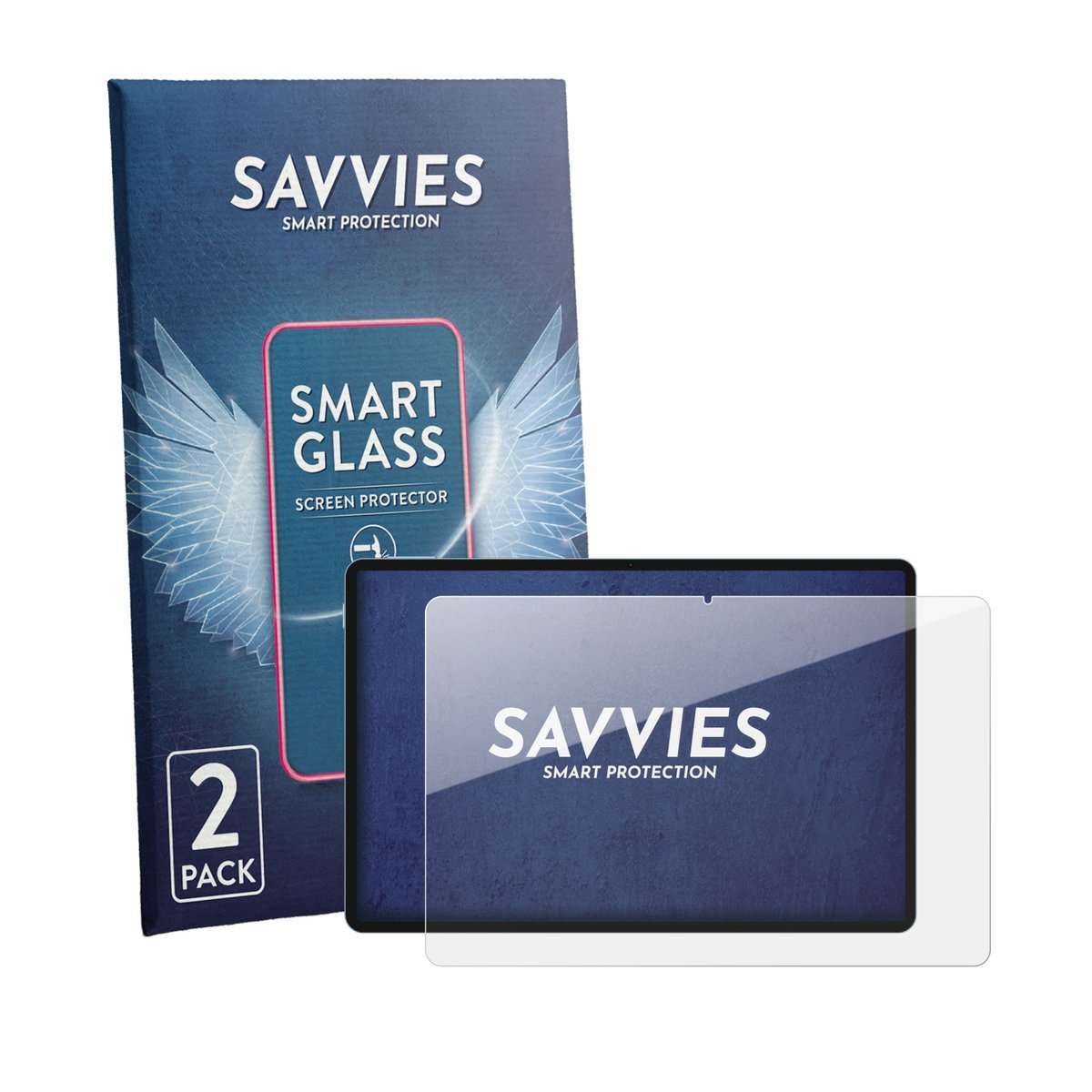 2 Stuks Savvies Screenprotector - geschikt voor Teclast P50 2026 - beschermfolie glas transparant