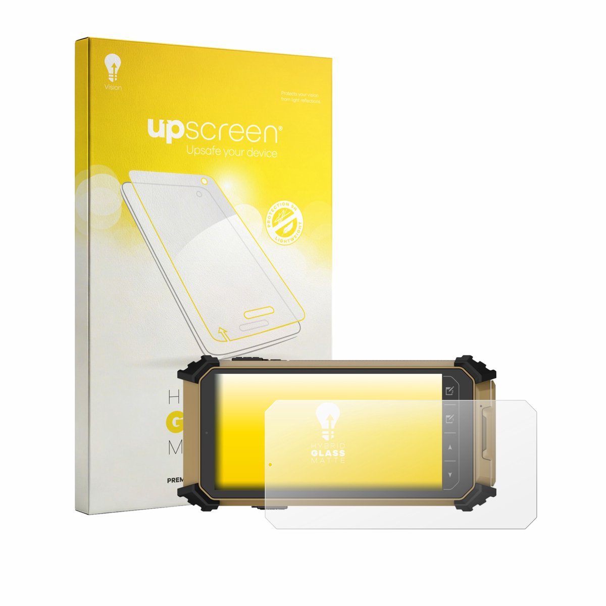 upscreen - Screenprotector voor DT Research DT361DM (Landschapsmodus) - Folie Beschermfolie Beschermglas matte