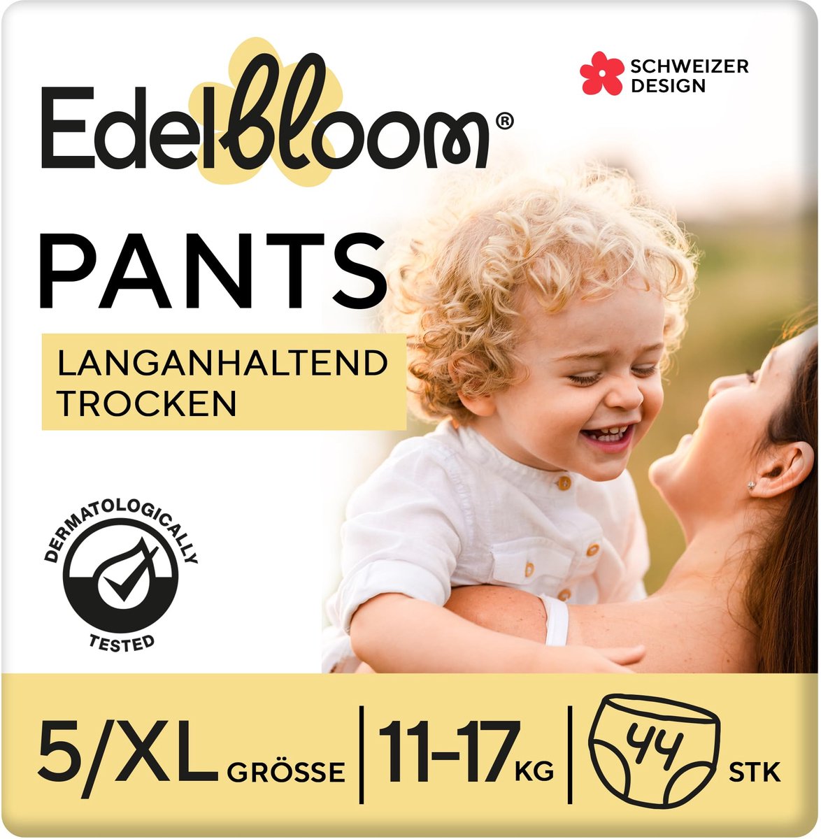 SnelShoppen - Premium 44 Luierbroekjes Maat 5 (11-17 kg) - Ultraabsorberend, Ademend, Hypoallergeen, Extra Zacht - Veilig voor Baby's - Dermatologisch