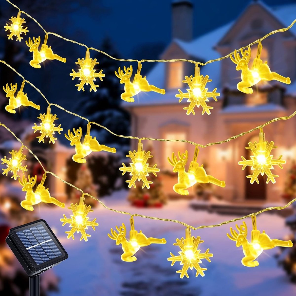 50 LED Solar Tuinverlichting - Waterdicht IP65 - 8 Modi Feestverlichting Buiten
