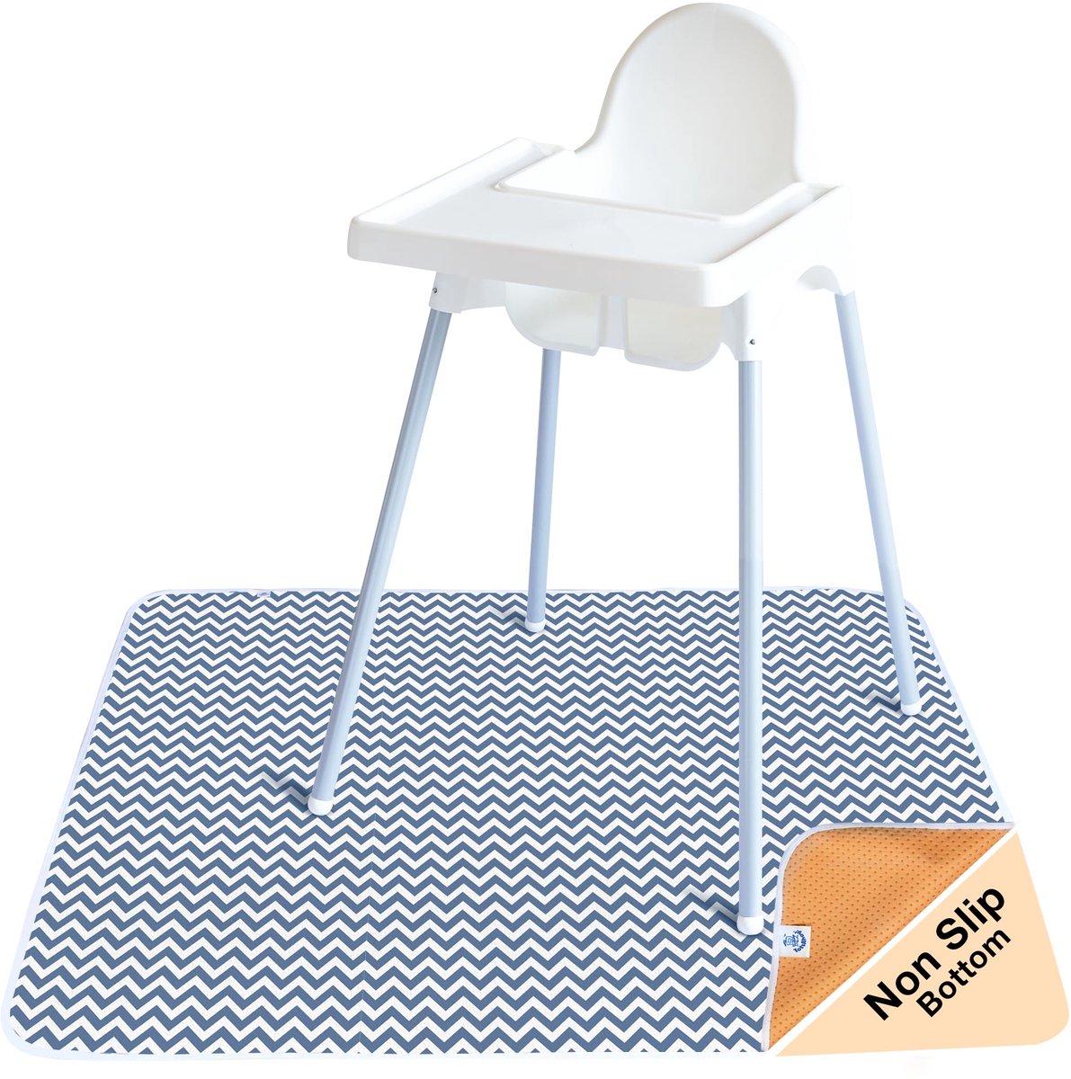 SnelShoppen - Antislip Spatmat/Splashmat Grote Vloerbeschermer voor Onder Kinderstoel - Waterdicht, Makkelijk Schoon te Maken, Ideaal voor Kinderen in