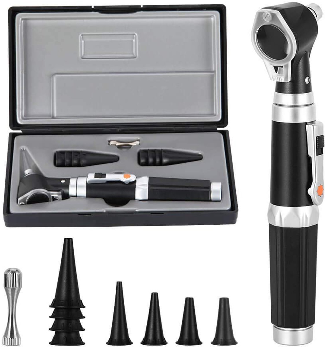 Mini-otoscoop, Vergrotings Diagnose Otoscope met LED-Direct Verlichtingslicht, Oor Gezond Hulpmiddel voor Artsen Verpleegkundigen Volwassenen Kinderen Baby Oudere Huisdieren Dieren