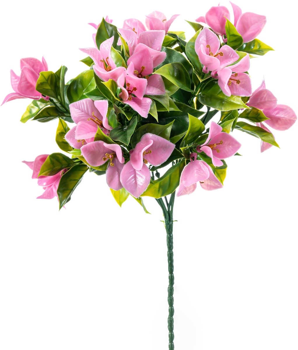 Emerald Kunstplant Bougainvillea UV 30cm roze - Kunstplant voor binnen