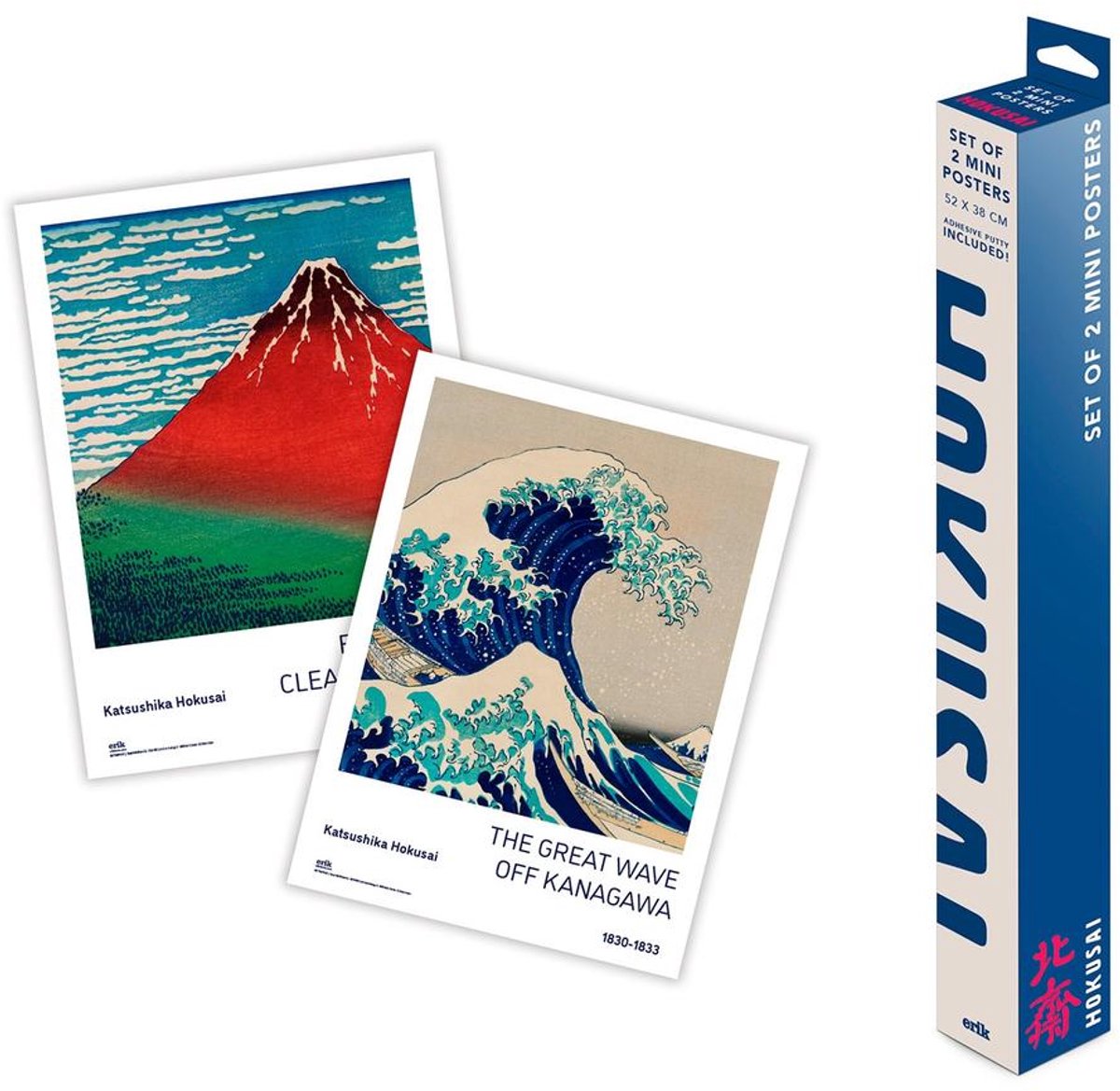 Grupo Erik Hokusai - Hokusai Mini poster set - Multicolours