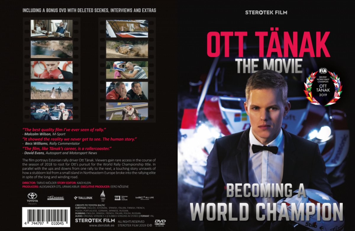 Ott Tânak - The movie " becoming champion " DVD + leaflet