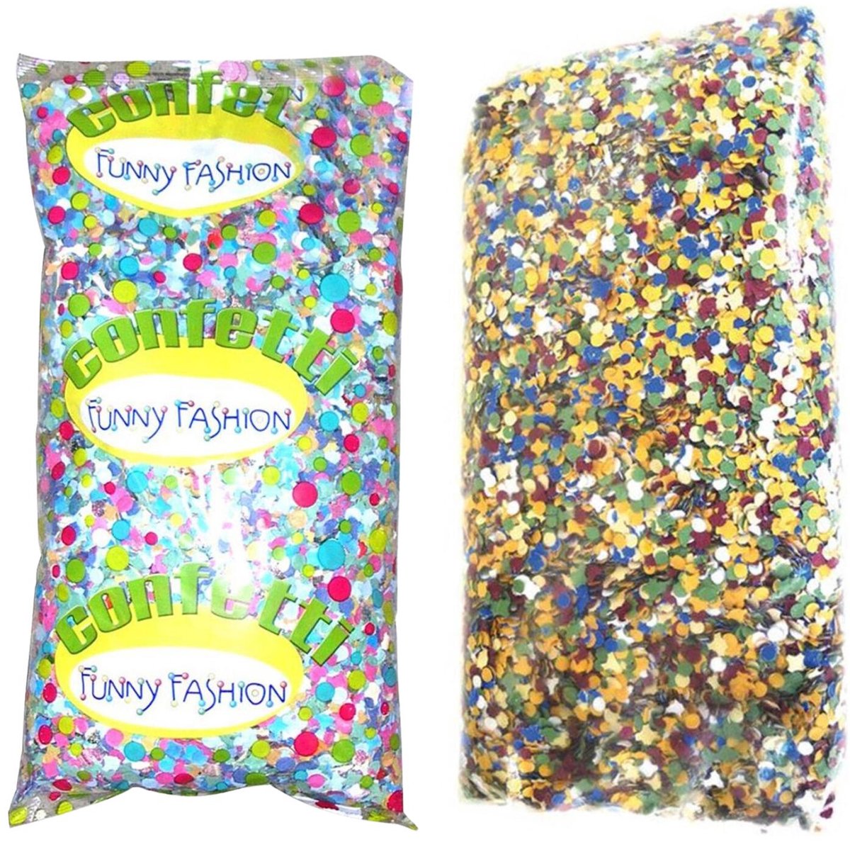 Funny Fashion Confetti snippers van papier - multi colours mix - 1500 gram zakken - feestartikelen/versieringen