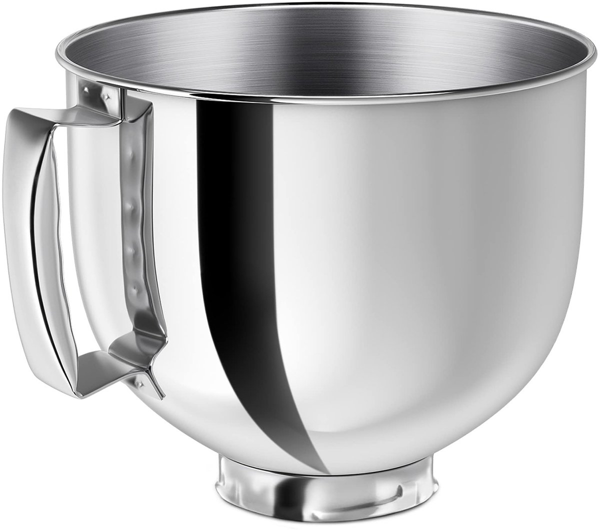 Roestvrijstalen mengkom voor KitchenAid kantelmixers - 4,5-5 liter / 4,8 liter - Vervangbare mengkom - Vaatwasmachinebestendig