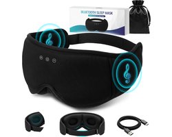 Somnifiq Slaapmasker Bluetooth - Oogmasker Slaap - Bluetooth 5.4 - Traagschuim - 100% Verduisterend - Vrouwen en Mannen