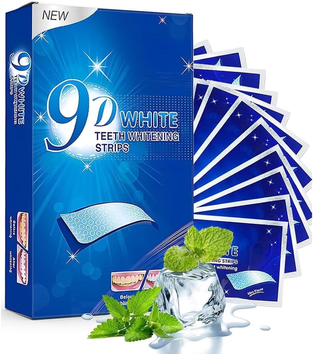 Professionele whitening strips voor het bleken van tanden, 14 stuks voor een stralend witte lach en zachte verzorging
