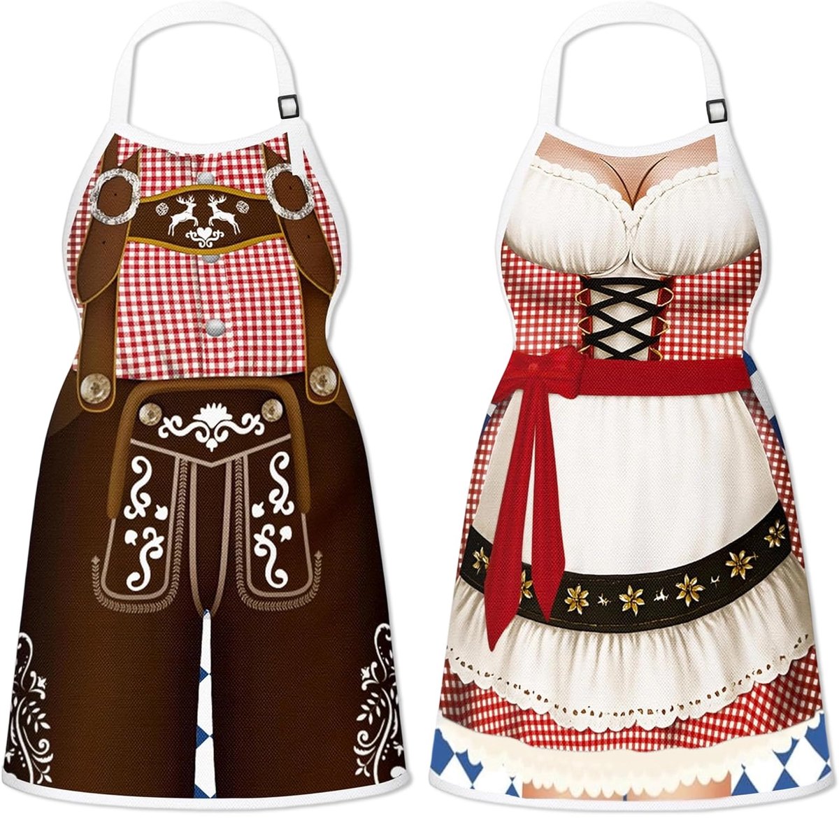 Kookschort - Unisex maat - Creatief design - Grappig voor koppels - ShopVlot