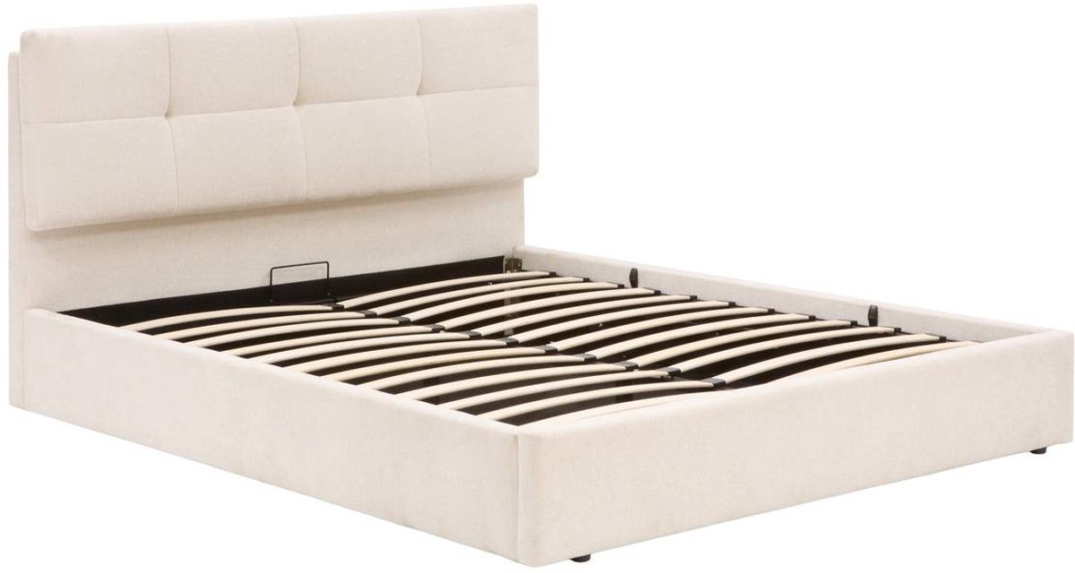 Lit coffre Soa rectangulaire 160x200cm blanc