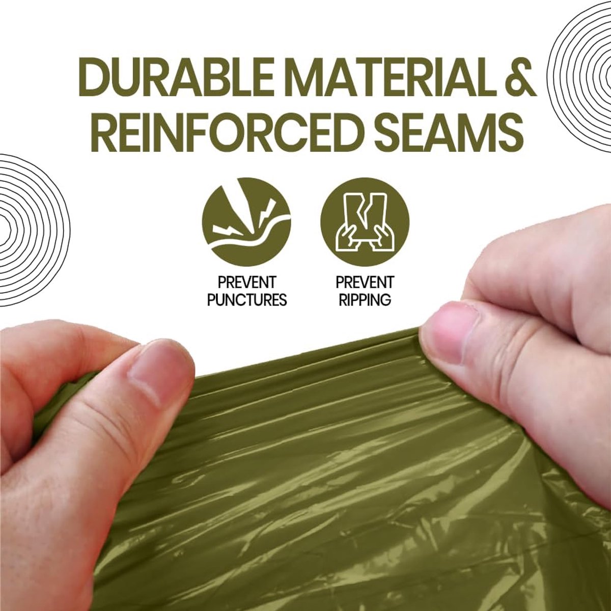 Ember Rock Survivalponcho voor noodgevallen met Thermo Mylar foliecoating en deken voor warmtebehoud en - ShopVlot