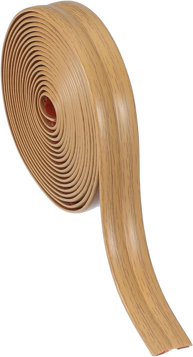 Hoekbescherming voor muren, 2cm x 3m, Zelfklevende Hoekrand, Flexibele Peel & Stick Moulding voor Plafond en Werkblad, Geel Eikenhout Motief
