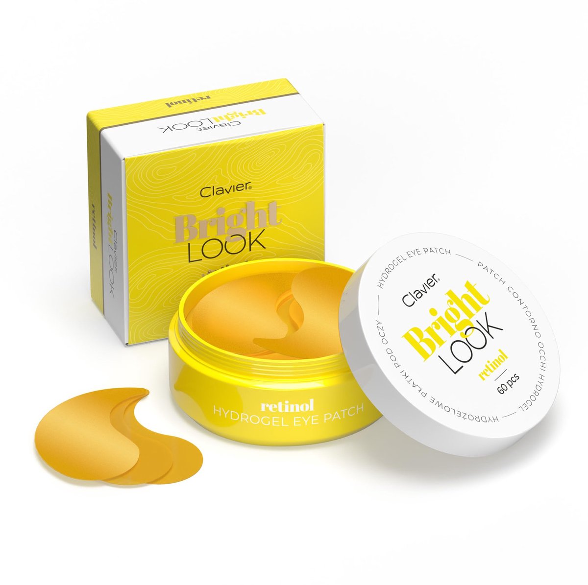 Clavier Bright Look Under Eye Patches With Retinol - 60 Pieces