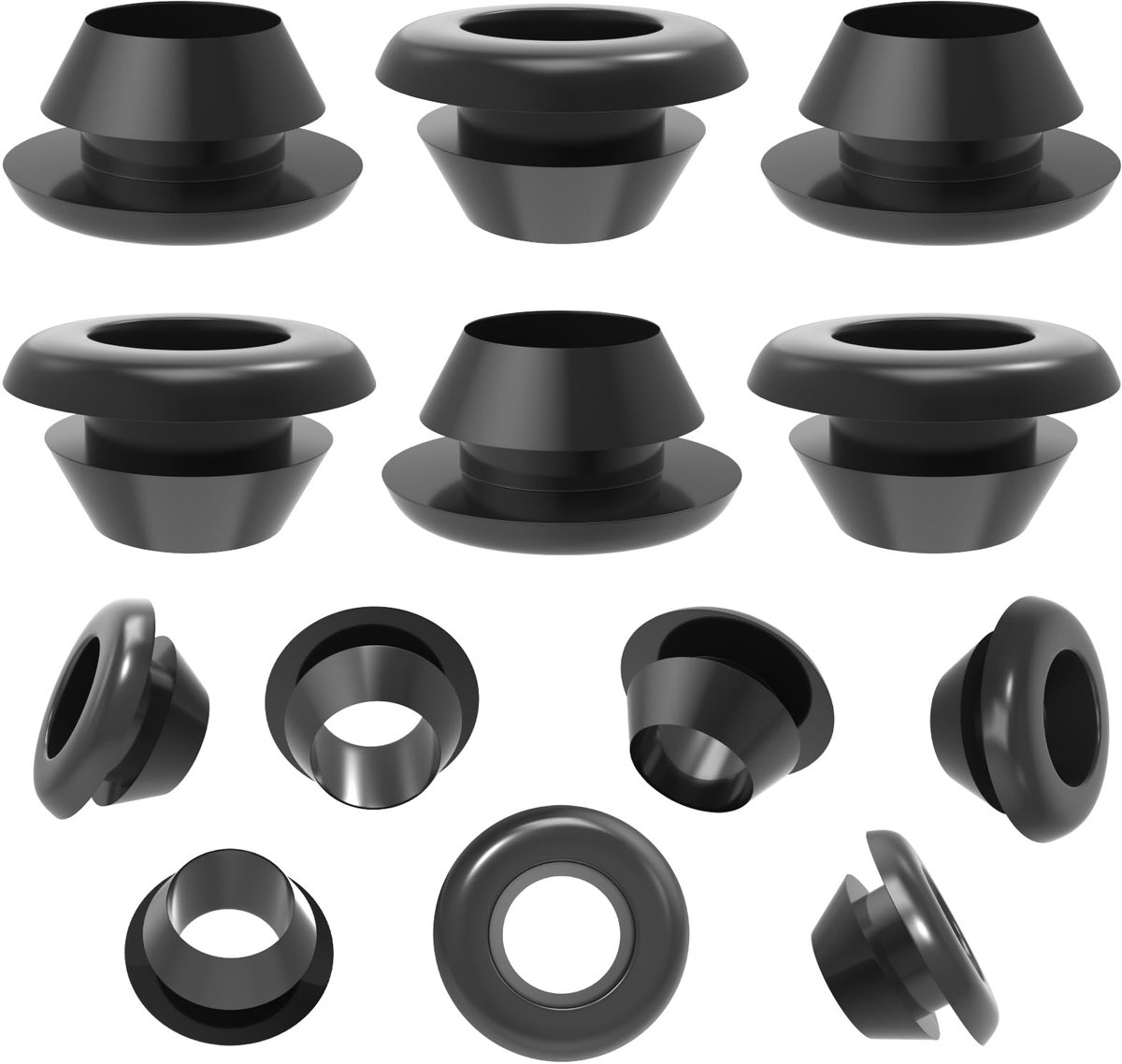 Rubberen sluitingen 15 stuks - waterdicht - kabeldoorvoer - beschermt kabels - ShopVlot