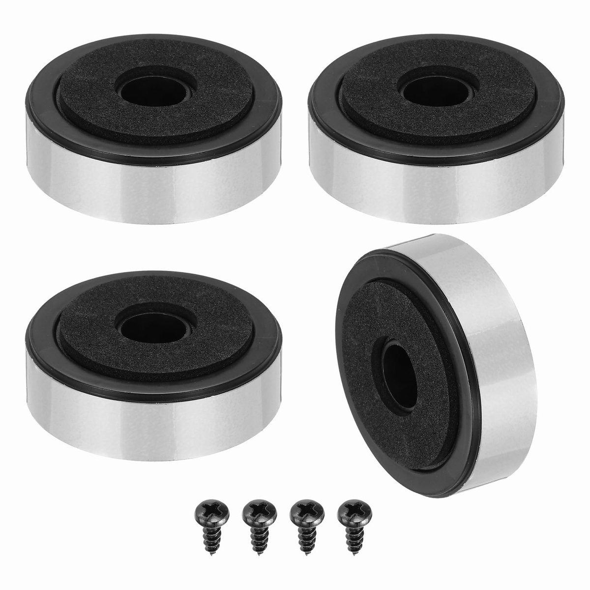 Luidspreker isolatievoeten 47 mm x 15 mm - schuim schokdemper - anti-vibratie - verbeter geluidskwaliteit - ShopVlot