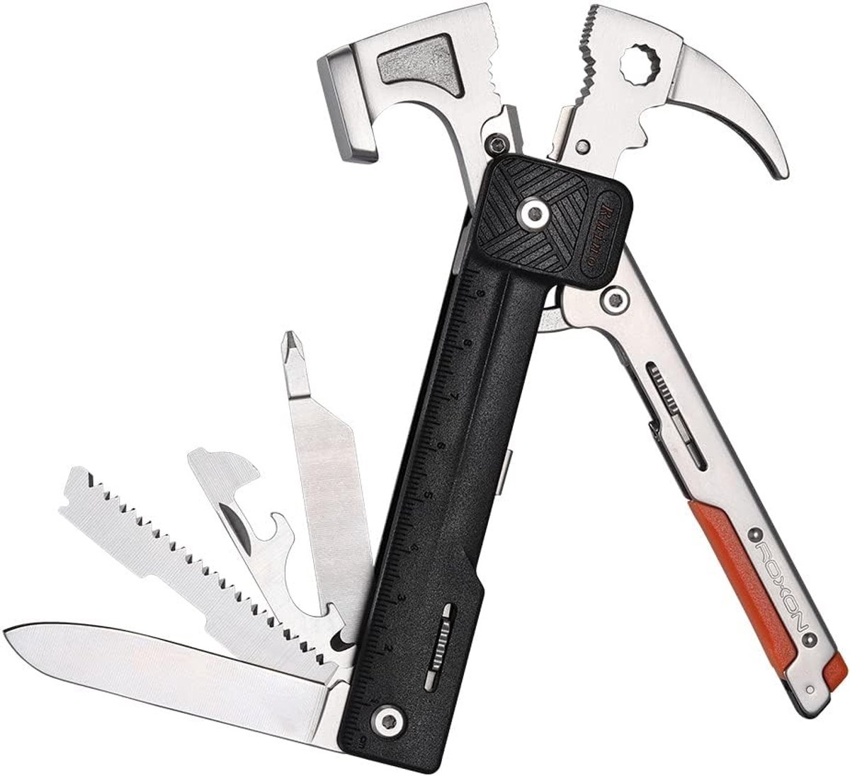 Multitool met Hamer en Vuursteen - 16 Inch Multifunctionele Gereedschap voor Buitenactiviteiten en Klussen