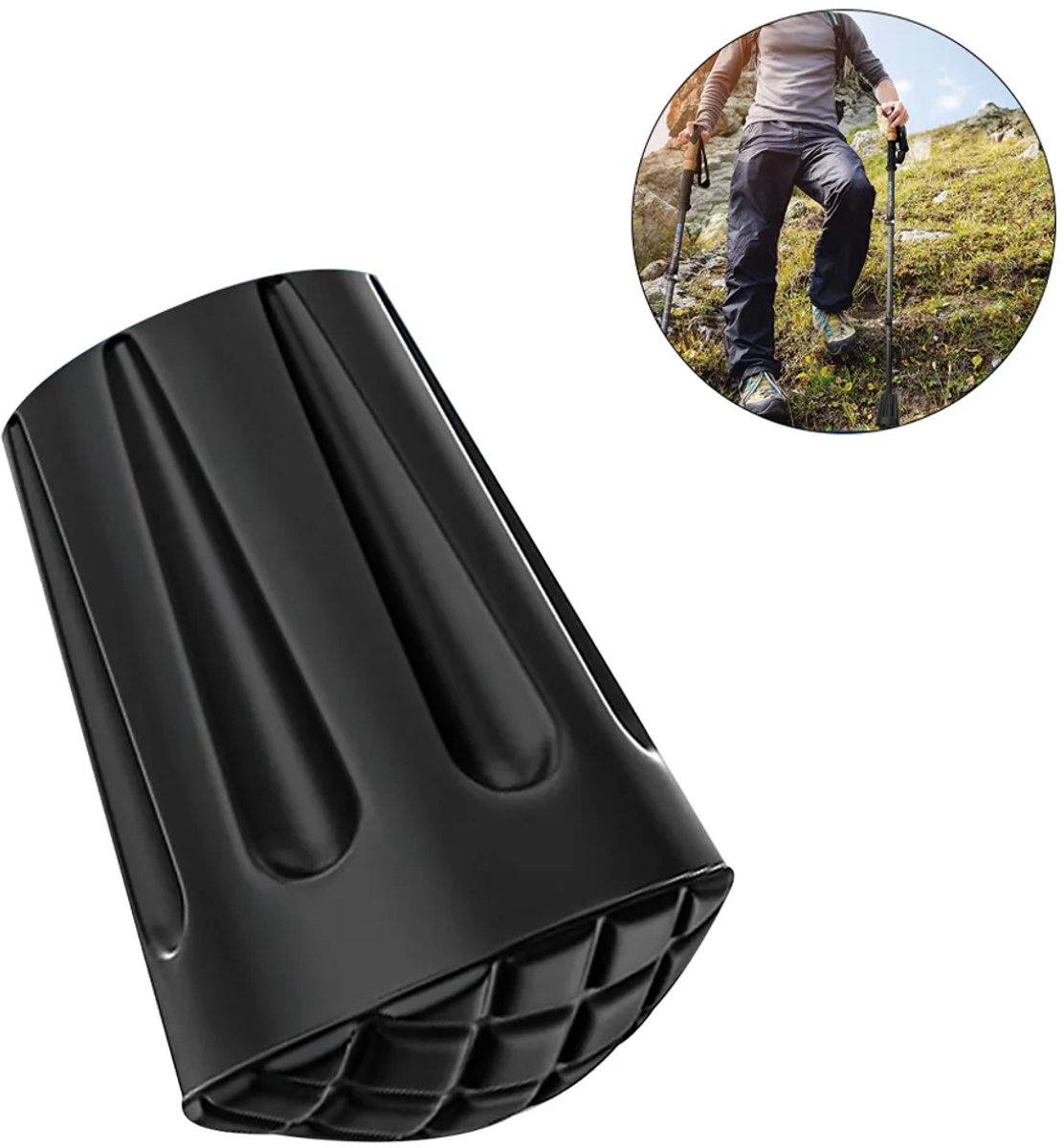 Trekkingstokken (onderdelen) Universele accessoires Geschikt voor trekkingstokken: korte stokken, puntige uiteinden, wandelstokken Geschikt voor buiten, antislip voetbeschermers, rubberen uiteinden