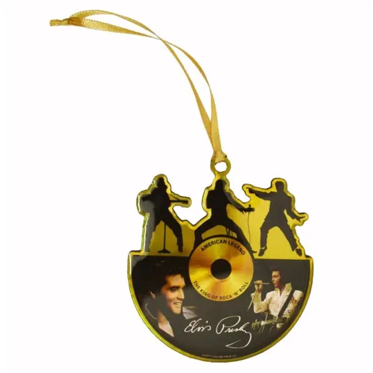 Elvis Presley Gouden Plaat Kersthanger