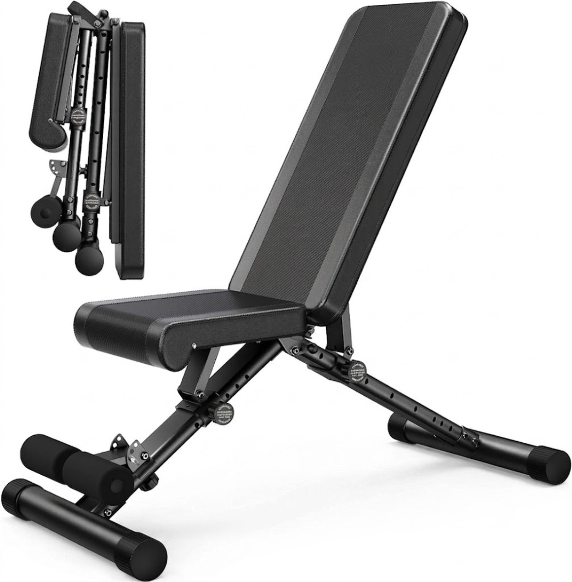TYR® Fitnessbank - Bureau - Trainingsbank - Zwart - 117cm x 43cm x 44cm