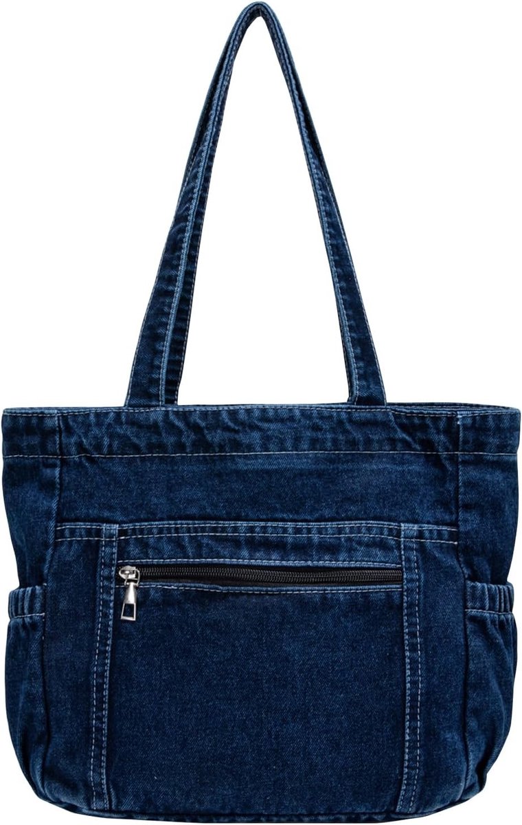 Ruime vintage schoudertas voor dames in casual stijl, trendy crossbody tas met 2 ritssluitingen, perfect voor reizen en dagelijks gebruik