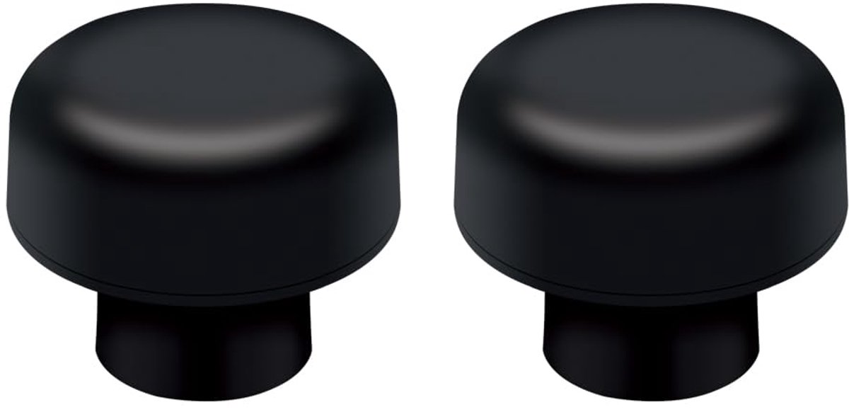 Vloer-Deurstopper 40mm - Roestvrij Staal - Zwart - Voor vloermontage/wandmontage - ShopVlot