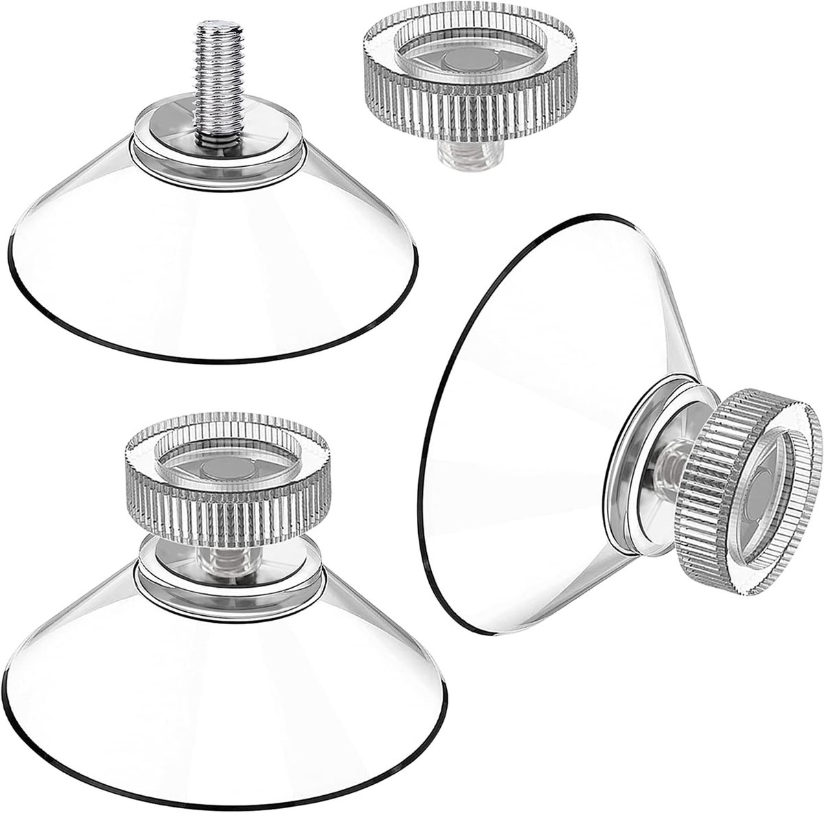 Suction cup 25 suction cups diameter 40 mm M4 thread transparent suction cups with knurled nut - ShopVlot