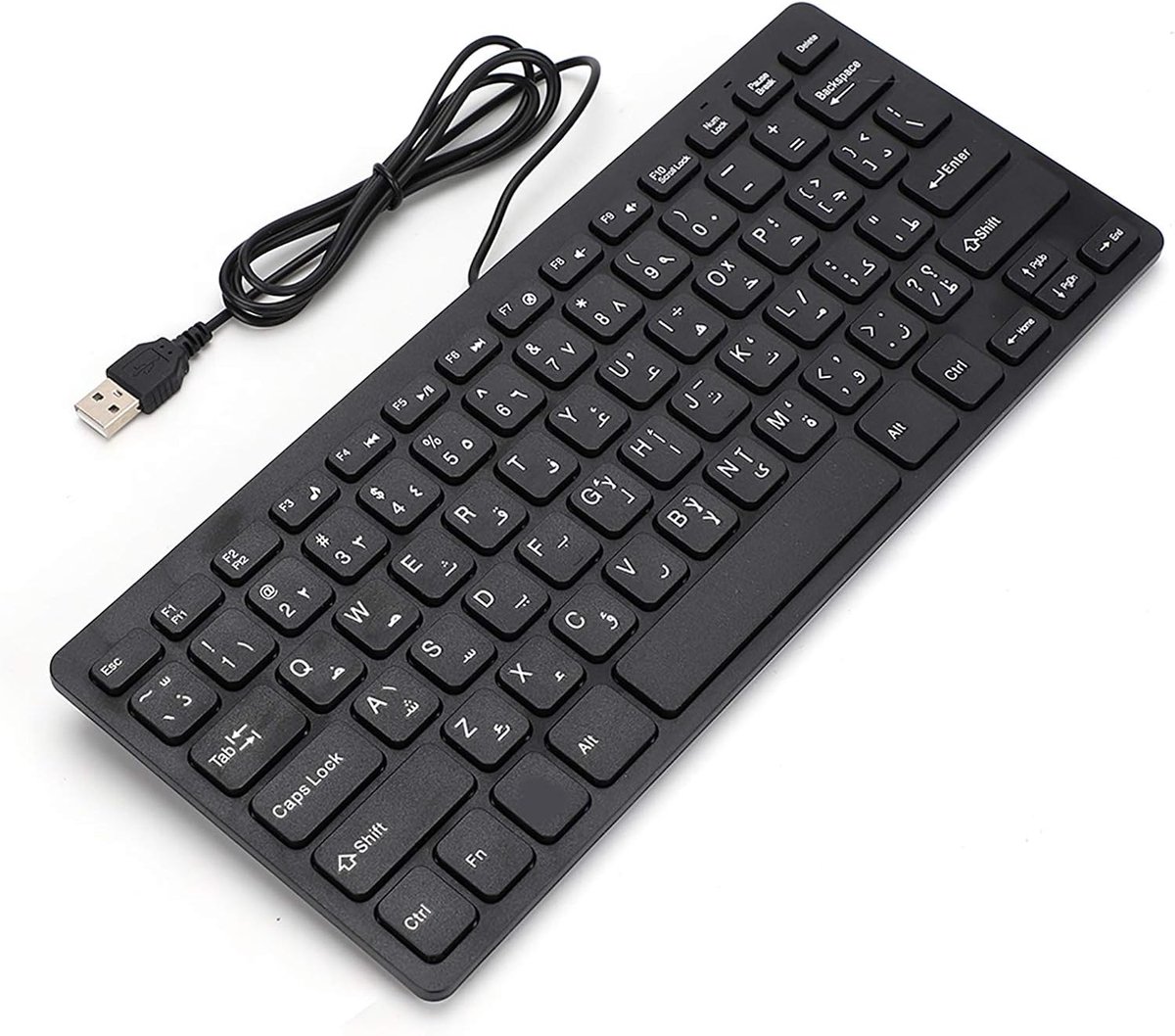 Mini USB toetsenbord 78 toetsen - ultra dun en stil - splash-proof en gebruiksvriendelijk - ideaal voor kantoor - ShopVlot