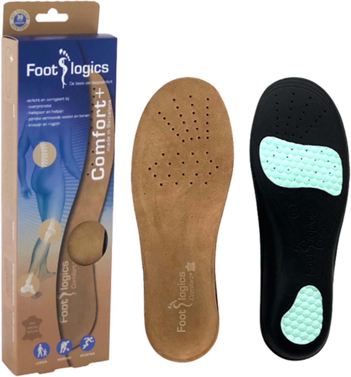 Footlogics Comfort Plus Inlegzolen - L - 44-46