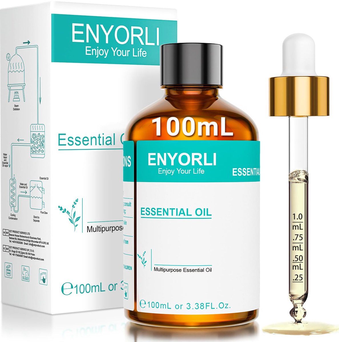Cederhoutolie 100 ml - Natuurlijke etherische olie - Warme, houtachtige geur - Ideaal voor aromatherapie - ShopVlot