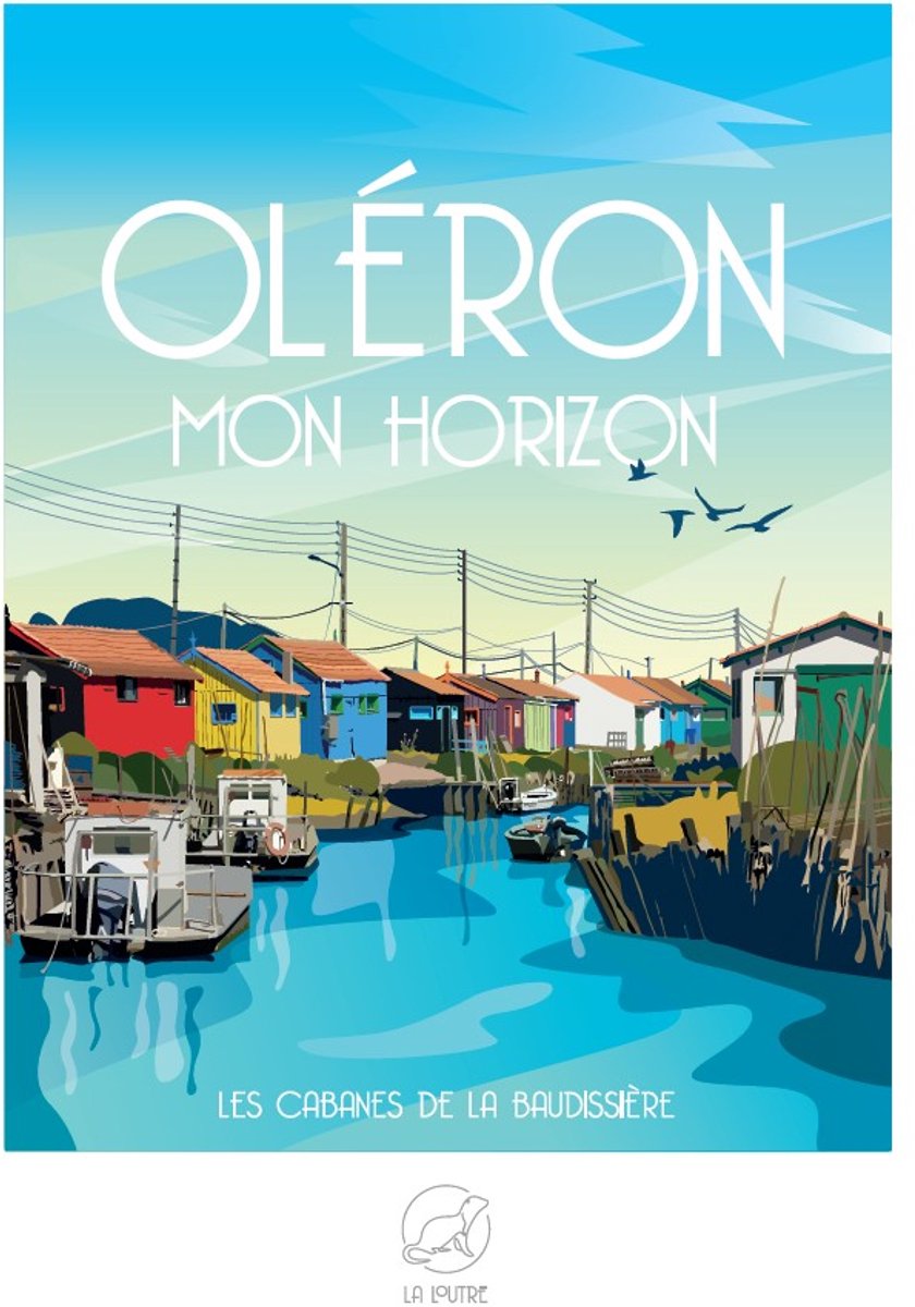 La Loutre puzzel OLERON mon Horizon - Les Cabanes de la Baudissière - 1000 stukjes.