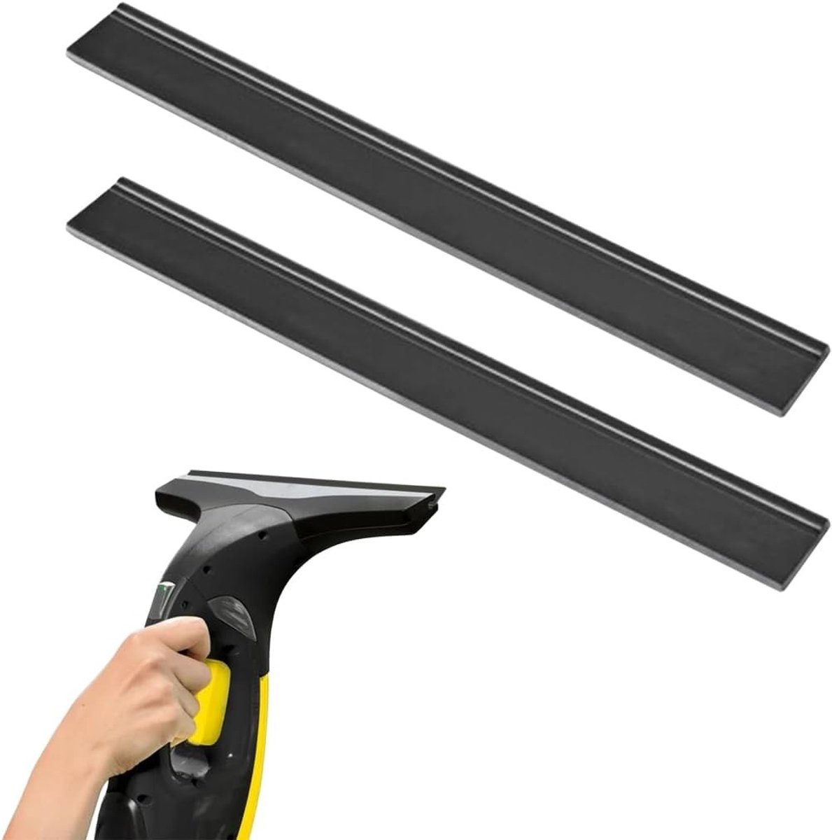 Bodemzuiger Accessoire - Zwart - 280 mm - Rubber Schrapers - Voor Raamstofzuigers