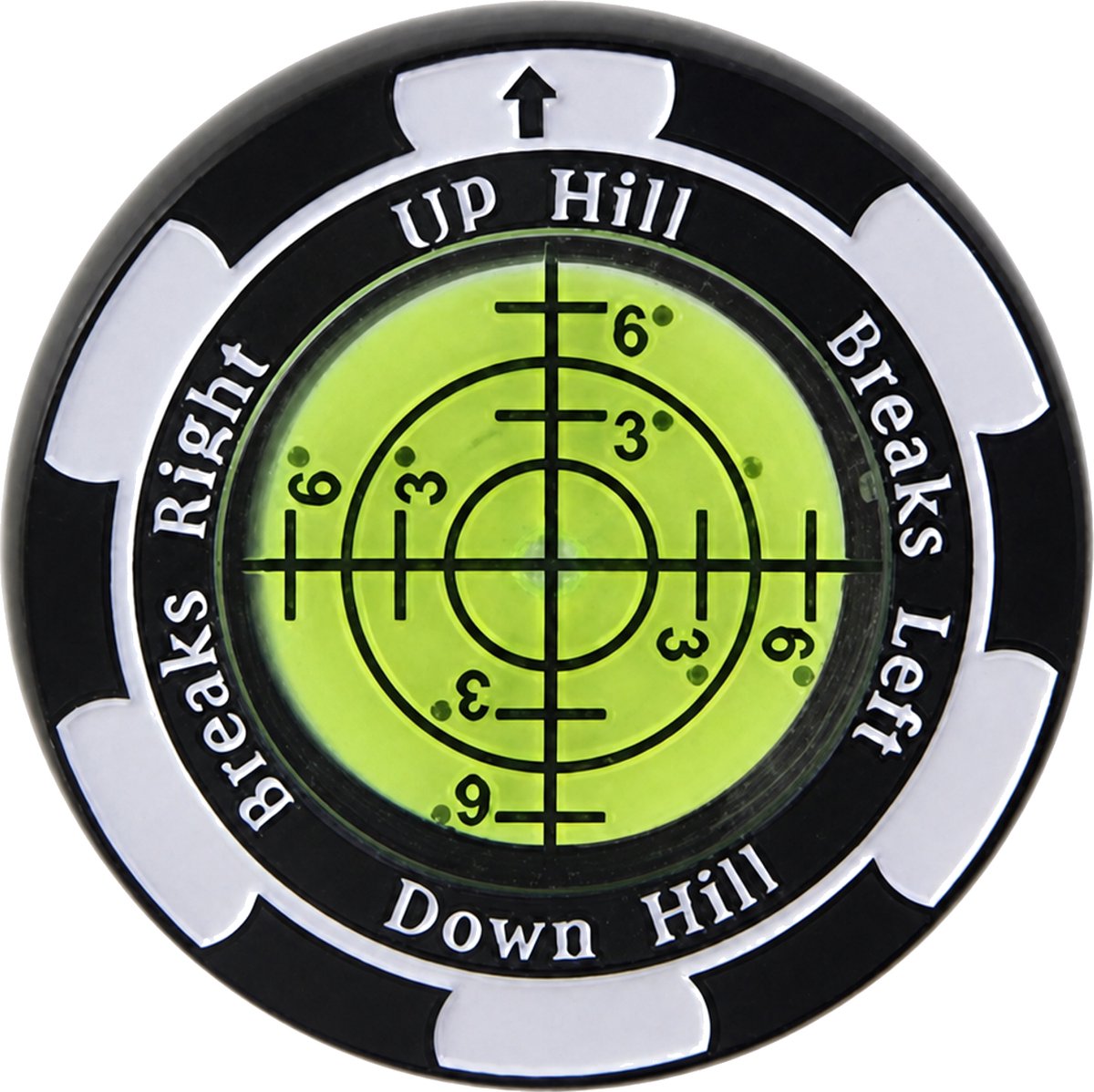 Stripe Golfbalmarker met hellingindicator
