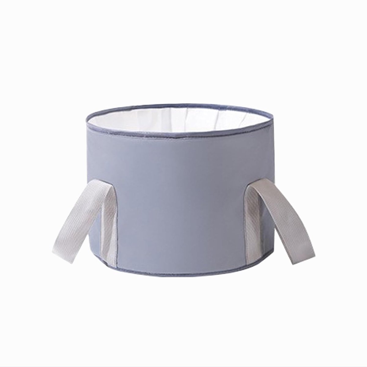 Opvouwbaar voetenbad met opbergtas, ingebouwde isolatielaag van aluminiumfolie, draagbare reisvoetenhoes (grijs)