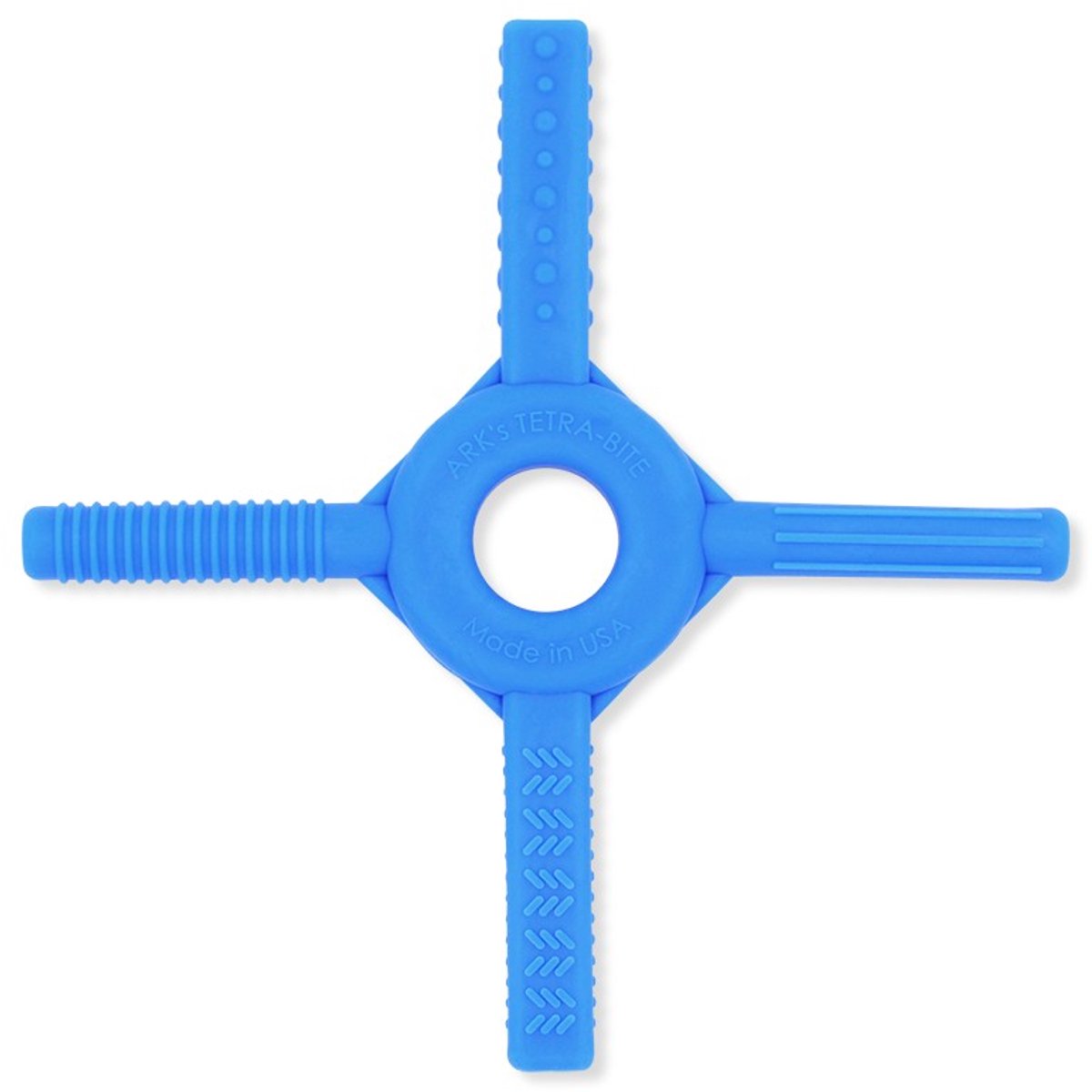 ARK Therapeutic kauwspeelgoed sensorisch fidget XXT koningsblauw stevig.