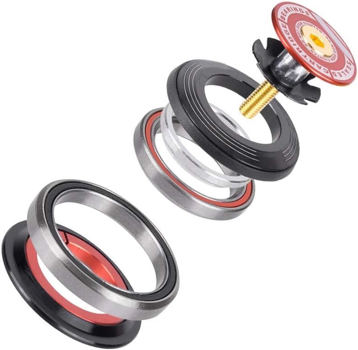 Tapered Tube naar Rechte Fiets Headset Lagers voor 42-52mm Voorvork - Hoogwaardige Fietsaccessoires en Lagers